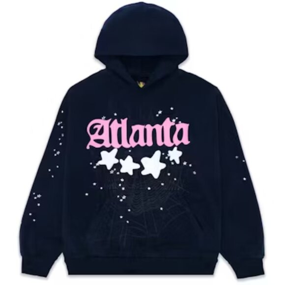 Sp5der Atlanta Hoodie Navy
